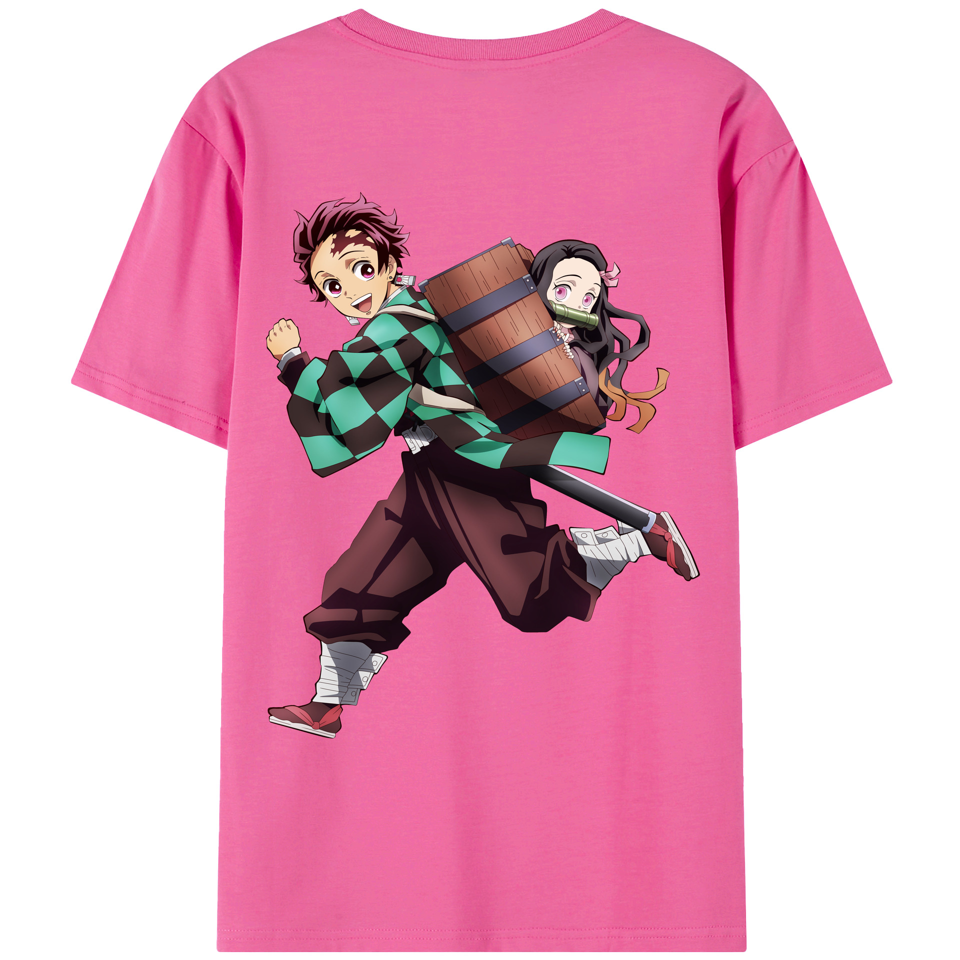 （画像用） 鬼滅の刃 竈門 炭治郎／かまど たんじろう Kamado Tanjirou レディース半袖Tシャツ(バックプリント)